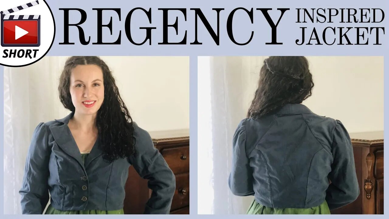 Making a Regency-Inspired Jacket #shorts