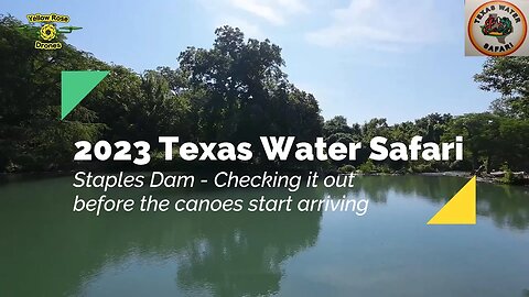 Drone Introduction to the Staples Dam Checkpoint for the Texas Water Safari 2023 #bestdamspot #river