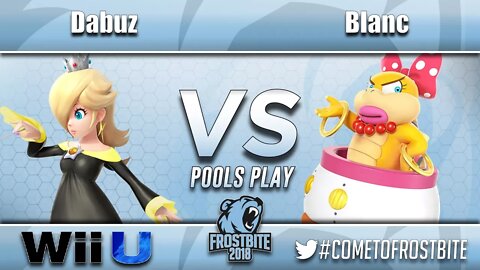 Dabuz (Rosalina and Luma) vs. Blanc (Wendy) - Wii U Pools Play - Frosbite 2018