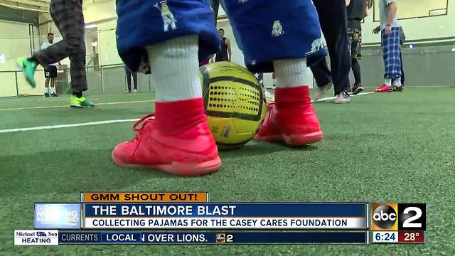 Good morning from the Baltimore Blast's goalkeeper