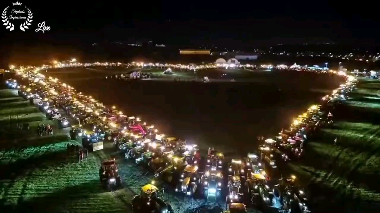 The German farmer protest that the mainstream media doesn't want anyone to see.