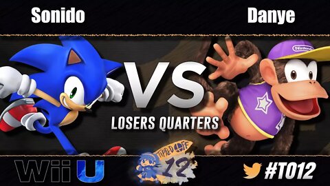 Sonido (Sonic) vs Kuma Danye (Diddy) - Wii U Losers Quarters - Tipped Off 12