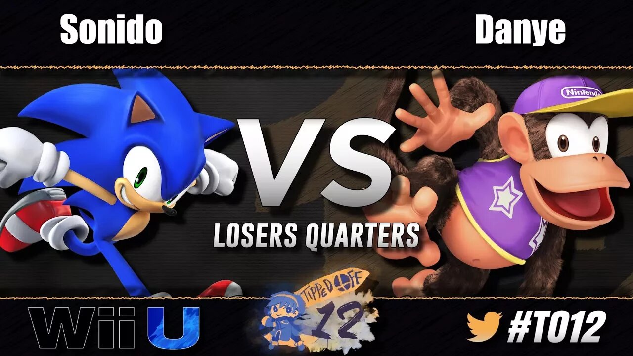 Sonido (Sonic) vs Kuma Danye (Diddy) - Wii U Losers Quarters - Tipped Off 12