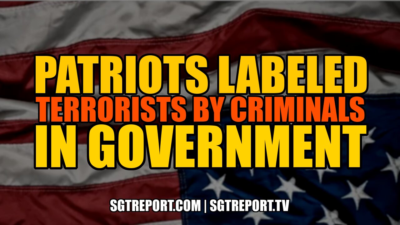 U.S. PATRIOTS NOW BEING LABELED 'TERRORISTS' BY CRIMINALS IN GOVERNMENT