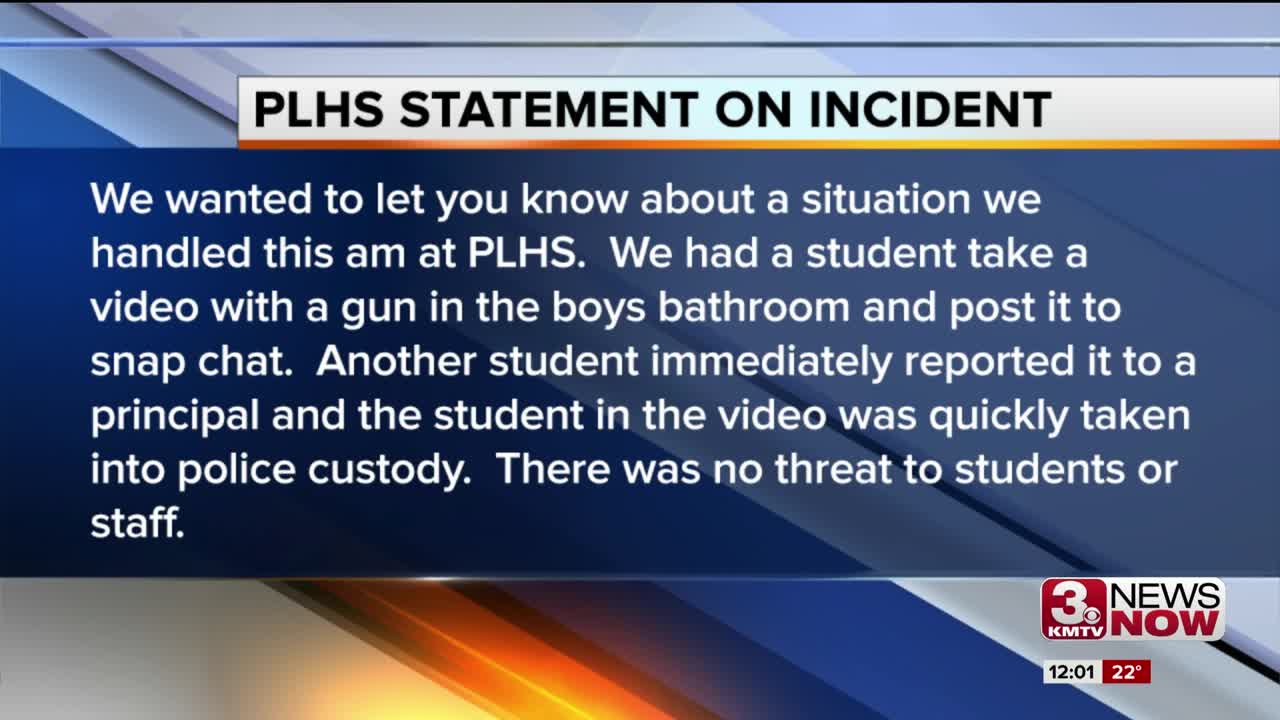 Papillion-La Vista student brings gun to school