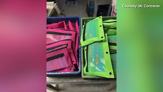 Challenger MS art teacher gets creative, makes art kits for students