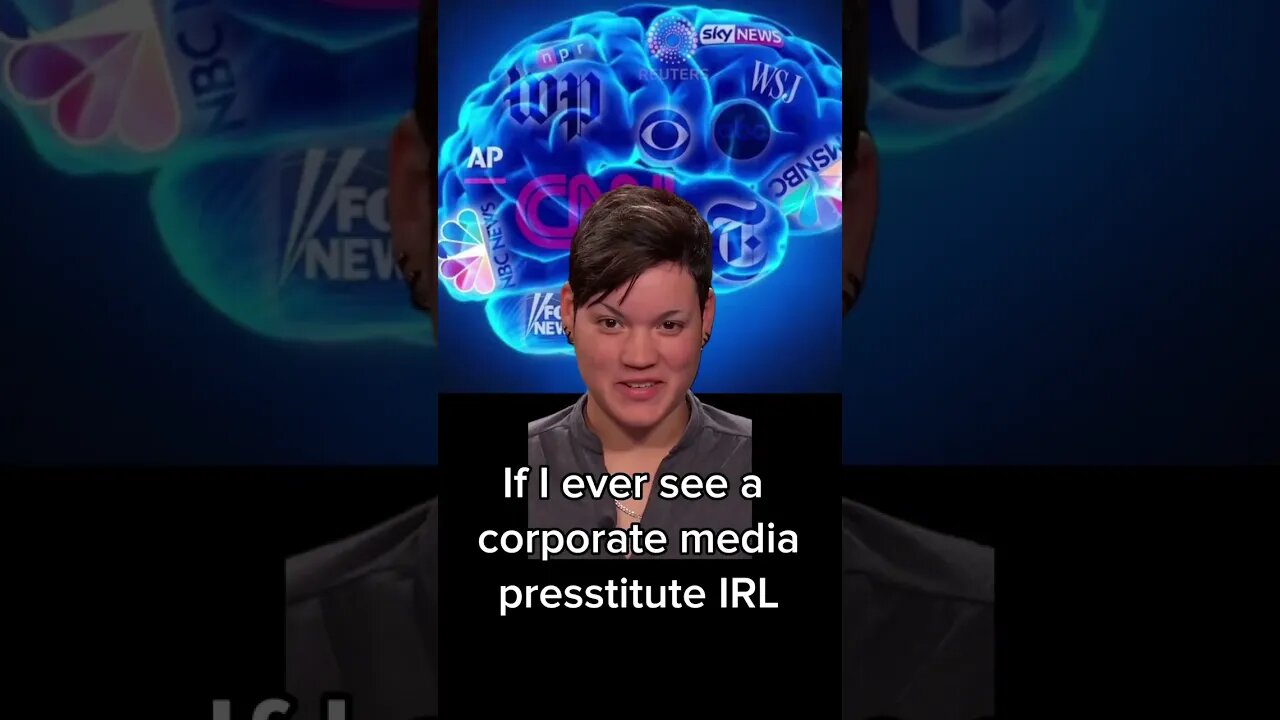 If I ever see a lying corporate media presstitute IRL #fakenews #shorts #politicalmemes #judgejudy