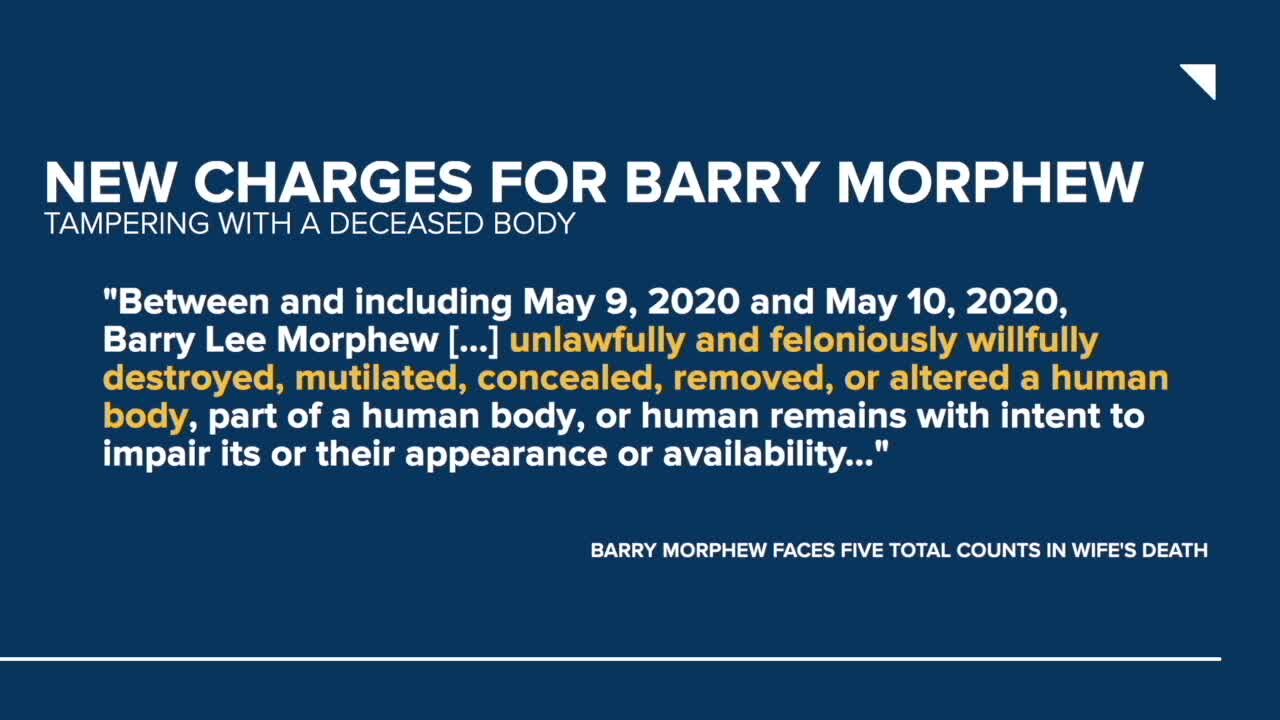 Barry Morphew faces 2 new charges, including tampering with deceased body, in Suzanne Morphew case