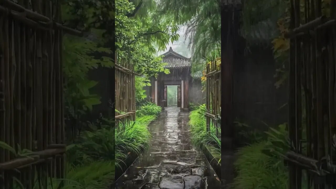 震撼雨声冥想助眠:远离都市喧嚣,沉浸于乡村雨声中,缓解压力、提升睡眠质量#BGM#shorts #shortvideo #sleepmusic #sleep #rainsounds #rain