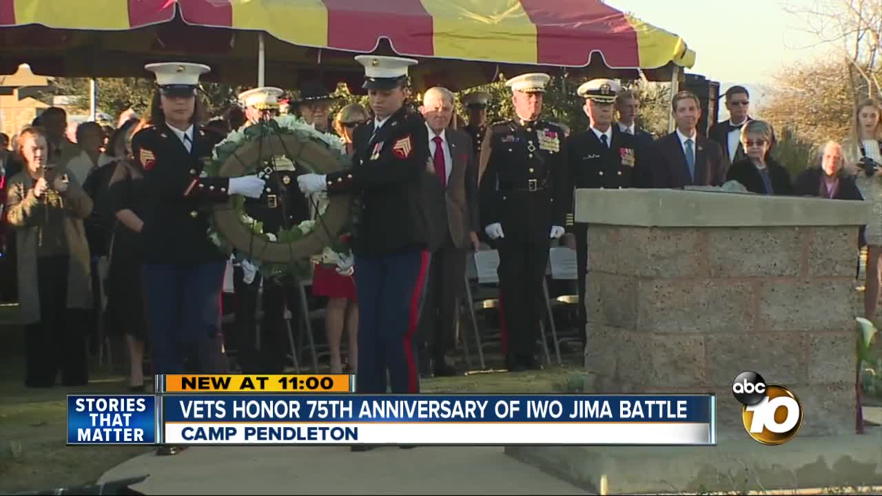 Vets honor 75th anniversary of Iwo Jima battle