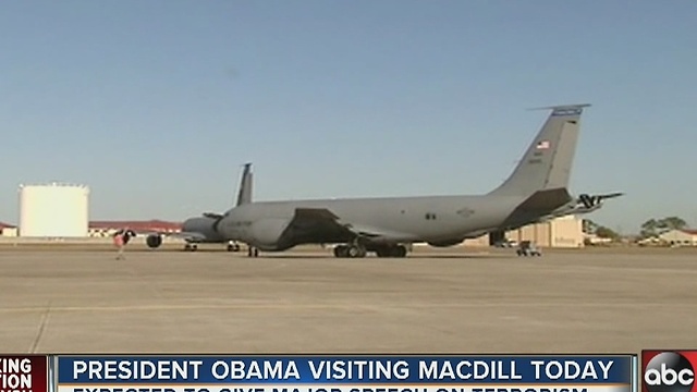 President Obama visiting MacDill on Tuesday