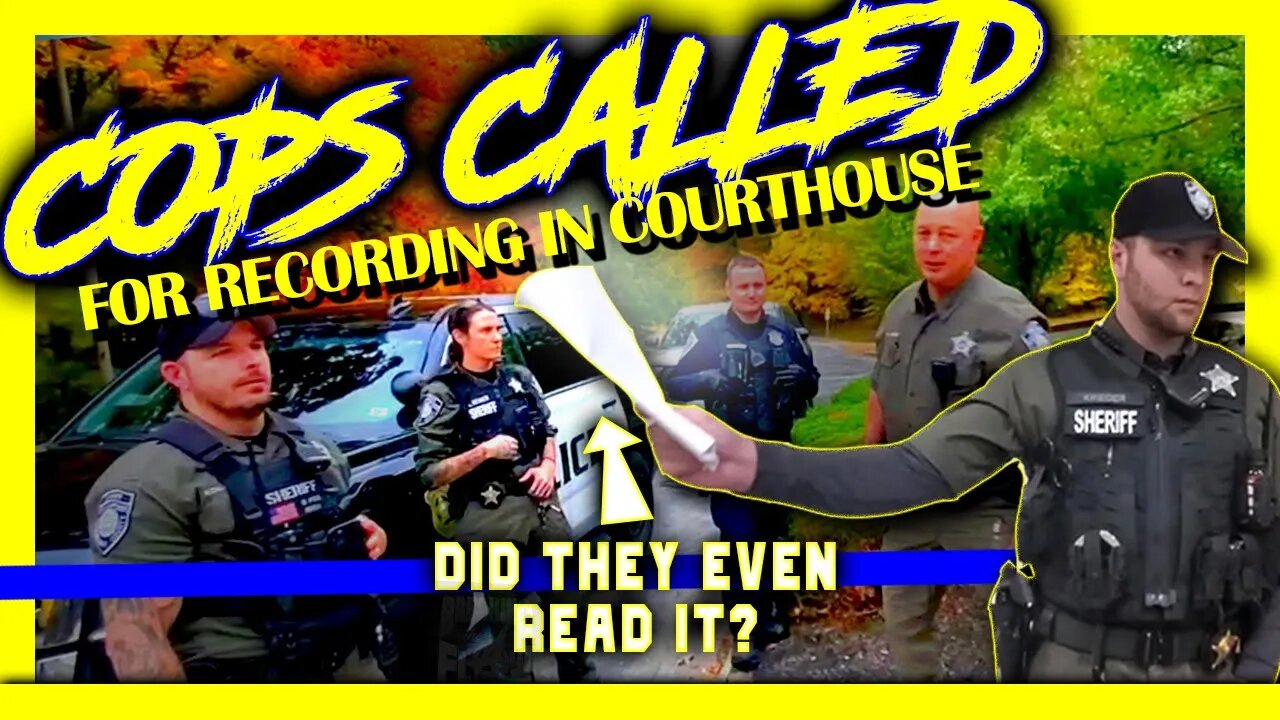 CASE DISMISSED! COPS CALLED! RIGHT TO FILM IN COURTHOUSE! #1ACOMMUNITY