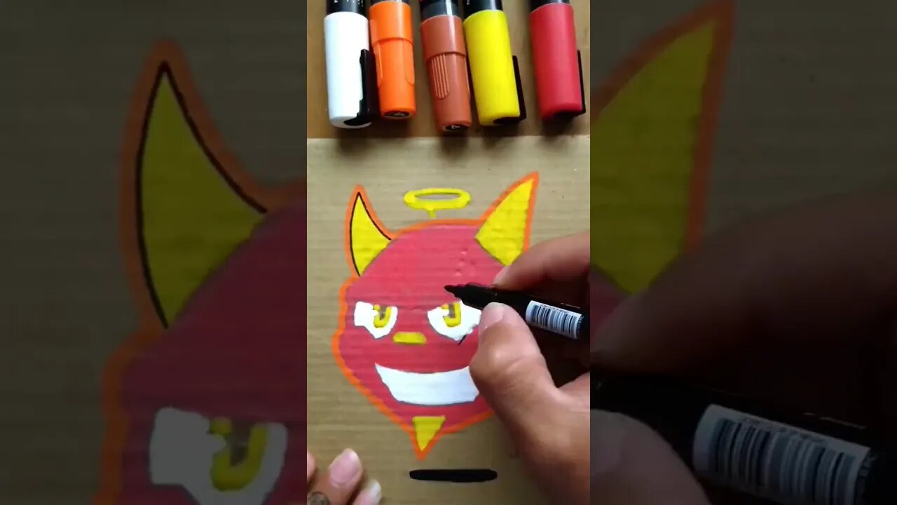 GRAFFITI CHARACTER WITH POSCA MARKERS #graffiti #graffitiart #shorts