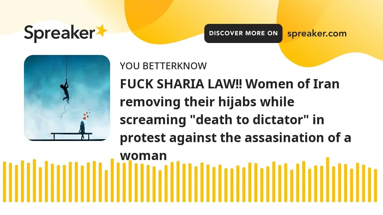 FUCK SHARIA LAW!! Women of Iran removing their hijabs while screaming "death to dictator" in protest