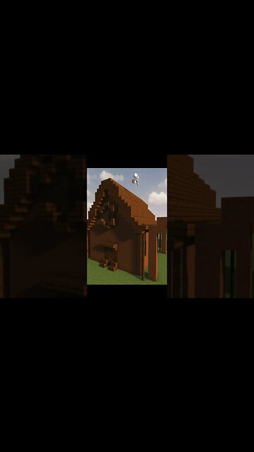 Minecraft BUT I can only build with BROWN (chocolate house) #minecraft #shorts