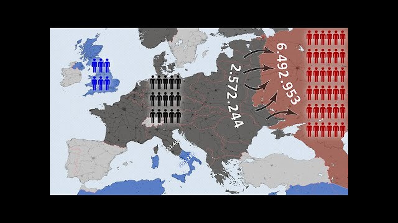 World War II Every Day with Army Sizes