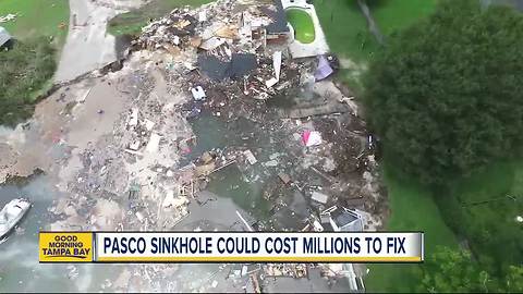 Pasco sinkhole could cost millions to fix