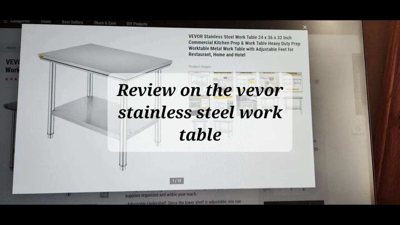 Vevor review of the stainless steel work table #vevor