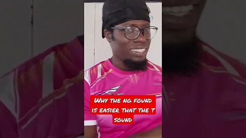 Why the ng found is easier that the t sound