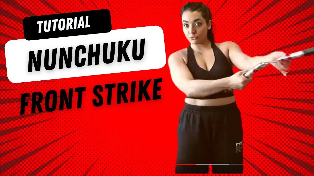 How to do nun chuks for beginners | nun chuku front strike tutorial