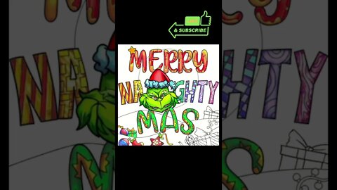 Coloring | The Grinch #Shorts #naughty #xmas #present #christmas2022