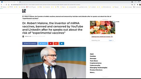 The inventor of mRNA vaccines, banned and censored by Youtube and Linkedin.