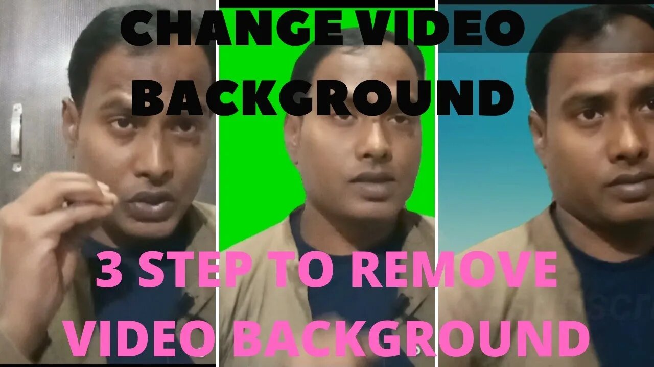 3 STEP CHANGE VIDEO BACKGROUND| HOW TO REMOVE VIDEO BACKGROUND|REMOVE BACKGROUND@NABAJYOTIDAS1