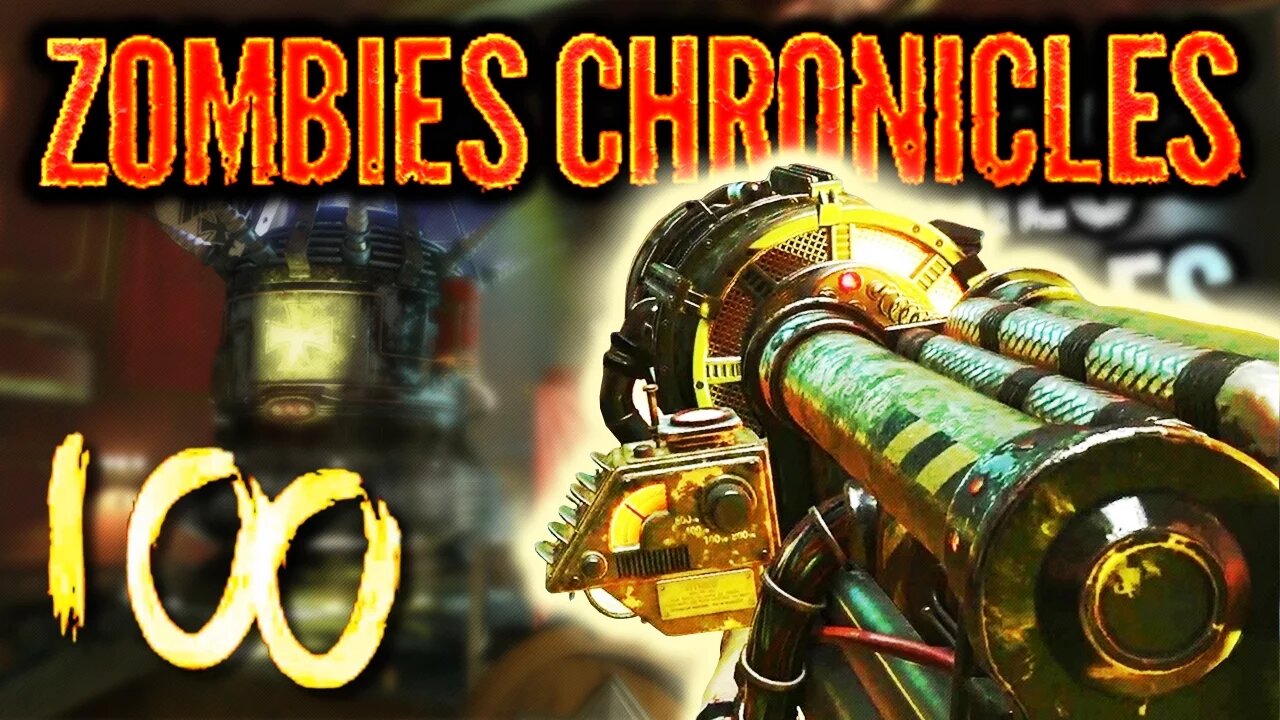 ROUND 100 KINO DER TOTEN REMASTERED GAMEPLAY! DLC5 ROUND 100! ZOMBIES CHRONICLES DLC 5 ROUND 100 BO3