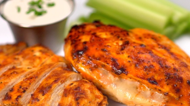 Grilled Cheesy Buffalo Chicken