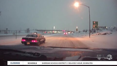 Road conditions in west metro as of 6:45 a.m. as snow starts to taper off