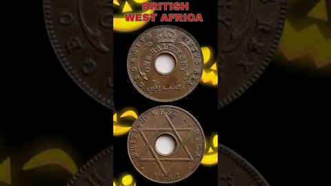 British West Africa ½ Penny 1952.#shorts #coinnotesz