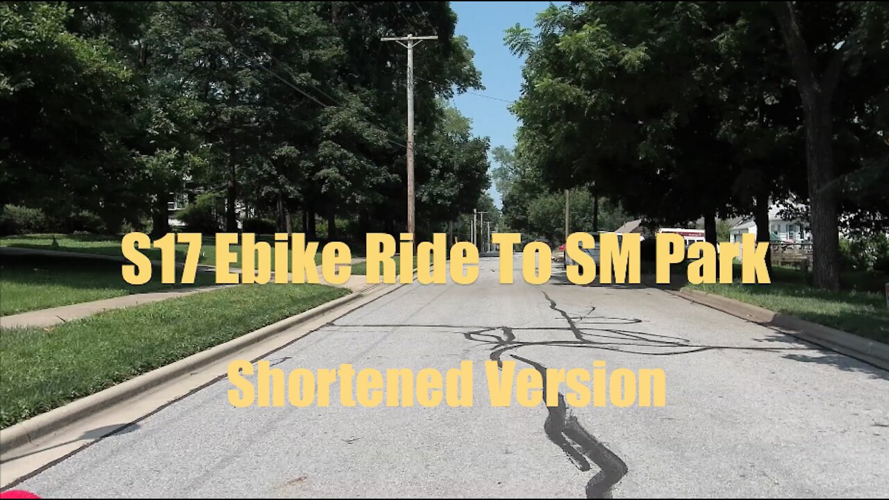 S17 Ebike Ride To Shawnee Mision Park - Shortened Version