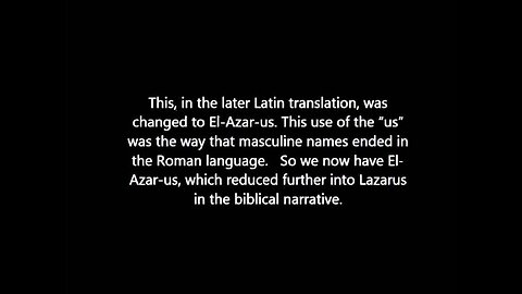 The Origin Of The Lazarus Story
