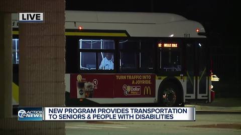 New program provides transportation to seniors and people with disabilities