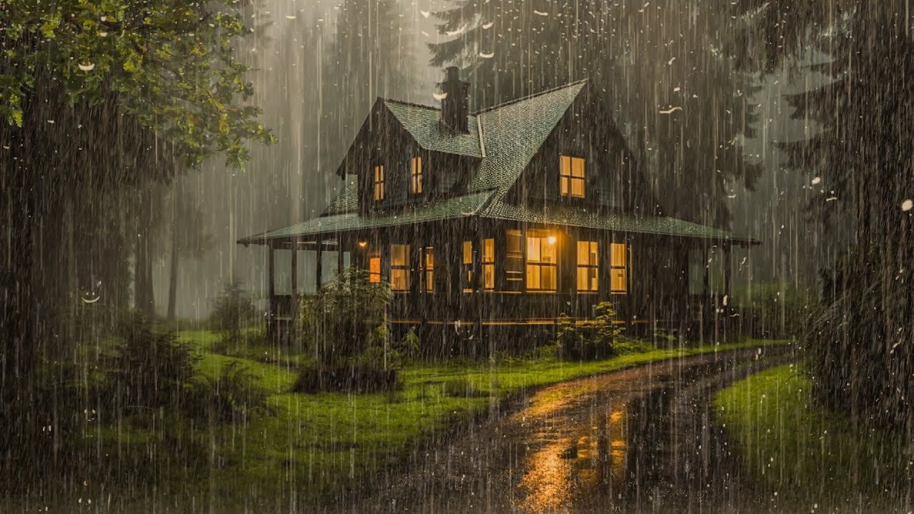 Rain Sounds For Sleeping - 99% Instantly Fall Asleep With Rain And Thunder Sound At Night