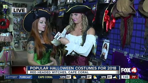 Most popular Halloween costumes for 2018 - 7:30am live report