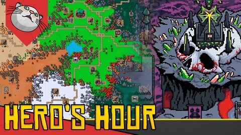 Liderando a HORDA de MORTOS VIVOS - Hero's Hour [Conhecendo o Jogo Gameplay Português PT-BR]