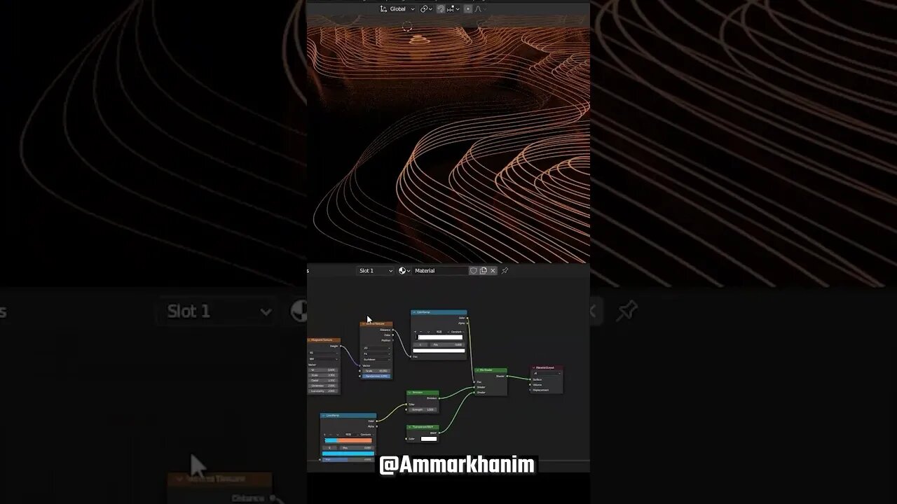 Abstract Artwork Art By @Ammarkhanim #geometryart #geometrynodes #geometry