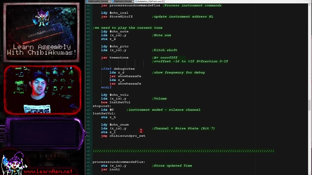 6502 ChibiTracks: Lesson CT3 - The main play routine