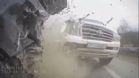Accident from inside a vehicle