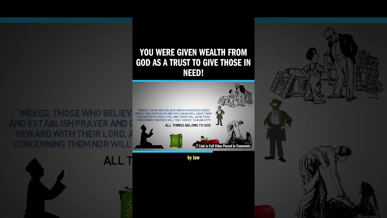 You Were Given WEALTH from GOD as a Trust to Give Those in NEED!