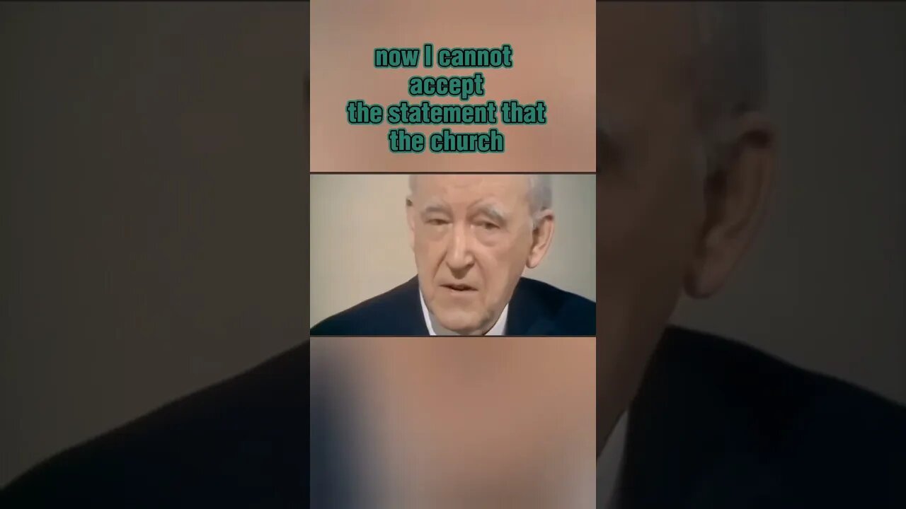 Dr. Martin Lloyd Jones on the Church's Purpose and Impact in the World