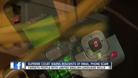 Supreme Court email, phone scam targets immigrants