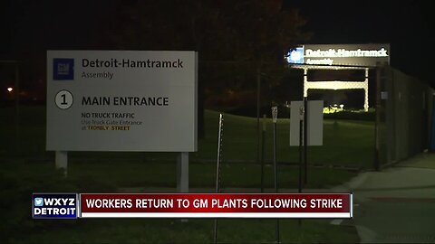 UAW members back on the job at GM plants