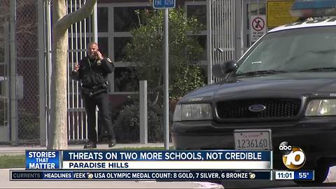 Non-credible threats against two more schools