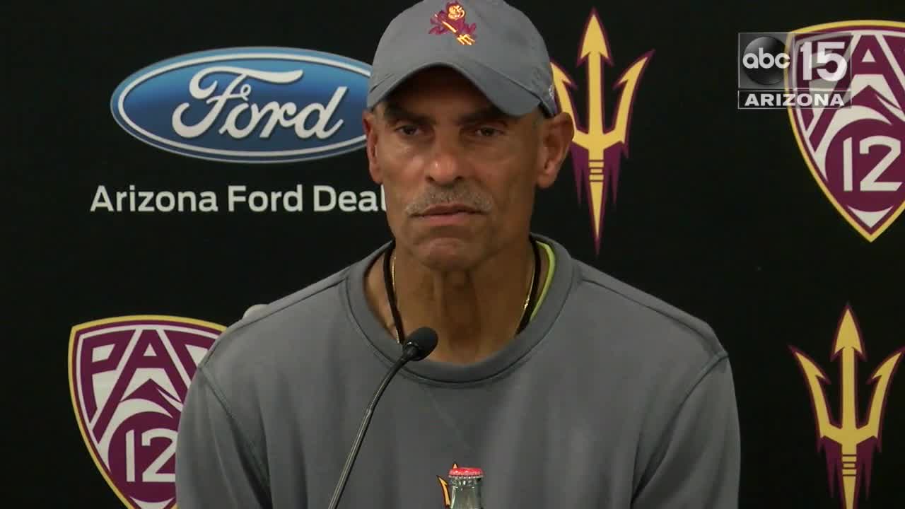 Herm Edwards talks ASU's upcoming "Blackout" vs. Michigan State - ABC15 Sports