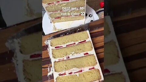Best Way To Cut A Cake Tiktok natbakescakes