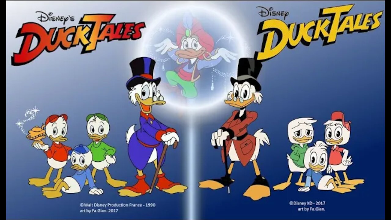 Jeff Pescetto & Felicia Barton - Ducktales (Full Theme Songs Mix - Original VS Modern) [A+ Quality]