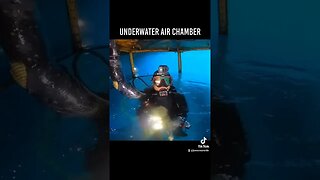 Underwater Air Chamber in underwater cavern