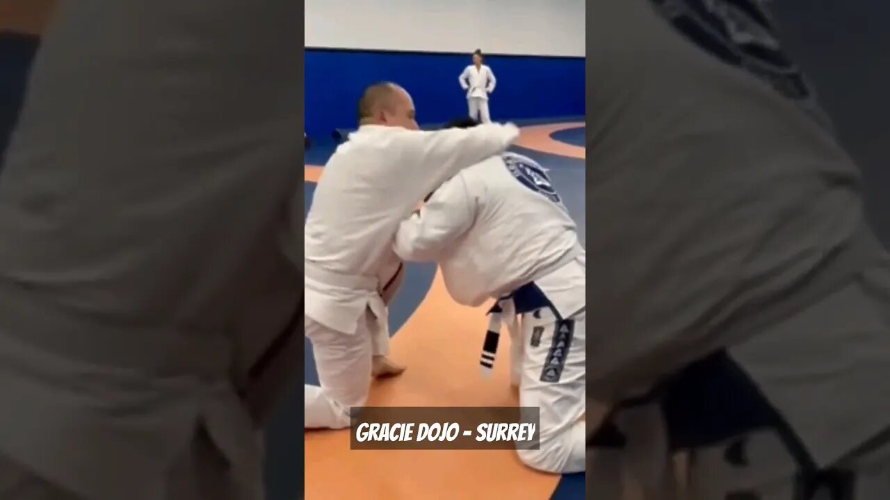 Jiu-jitsu rolling at Gracie Dojo Surrey